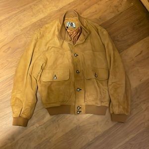 Brown suede The Territory Ahead leather jacket size small